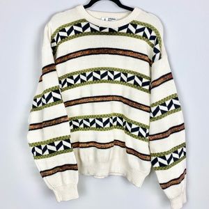 Vintage Men’s London Fog Striped Heavy Sweater